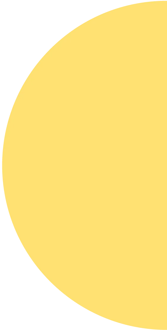Yellow semi circle