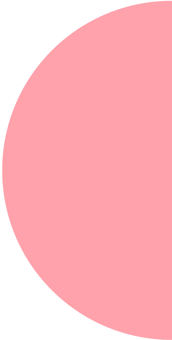 Pink semi circle
